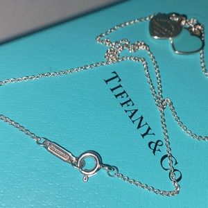 Tiffany&Co Silver Mini Double Heart Tag Pendant.